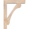 Ekena Millwork Legacy Block Smooth Bracket w/ Offset Brace, Douglas Fir, 5 1/2"W x 24"D x 32"H BKT0604X24X32LEC05SDF - alternate 2